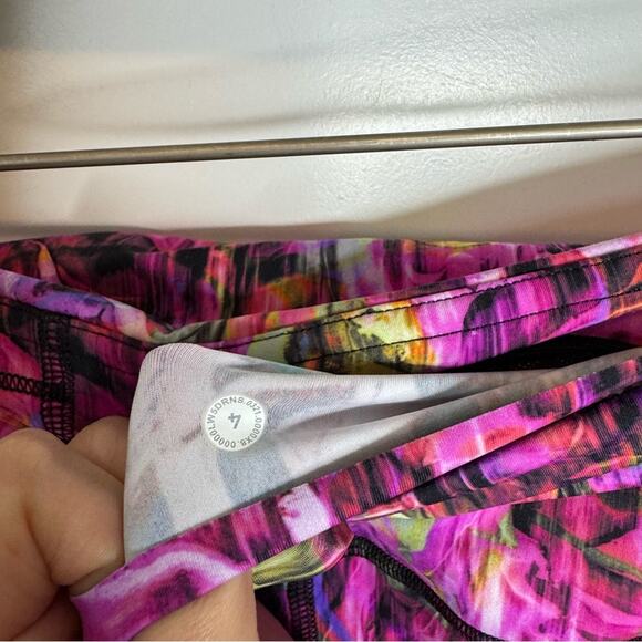 Lululemon Base Pace High-Rise Running Tight 25” Hyper Flow Pink Multi Nulux 4 - Picture 5 of 7